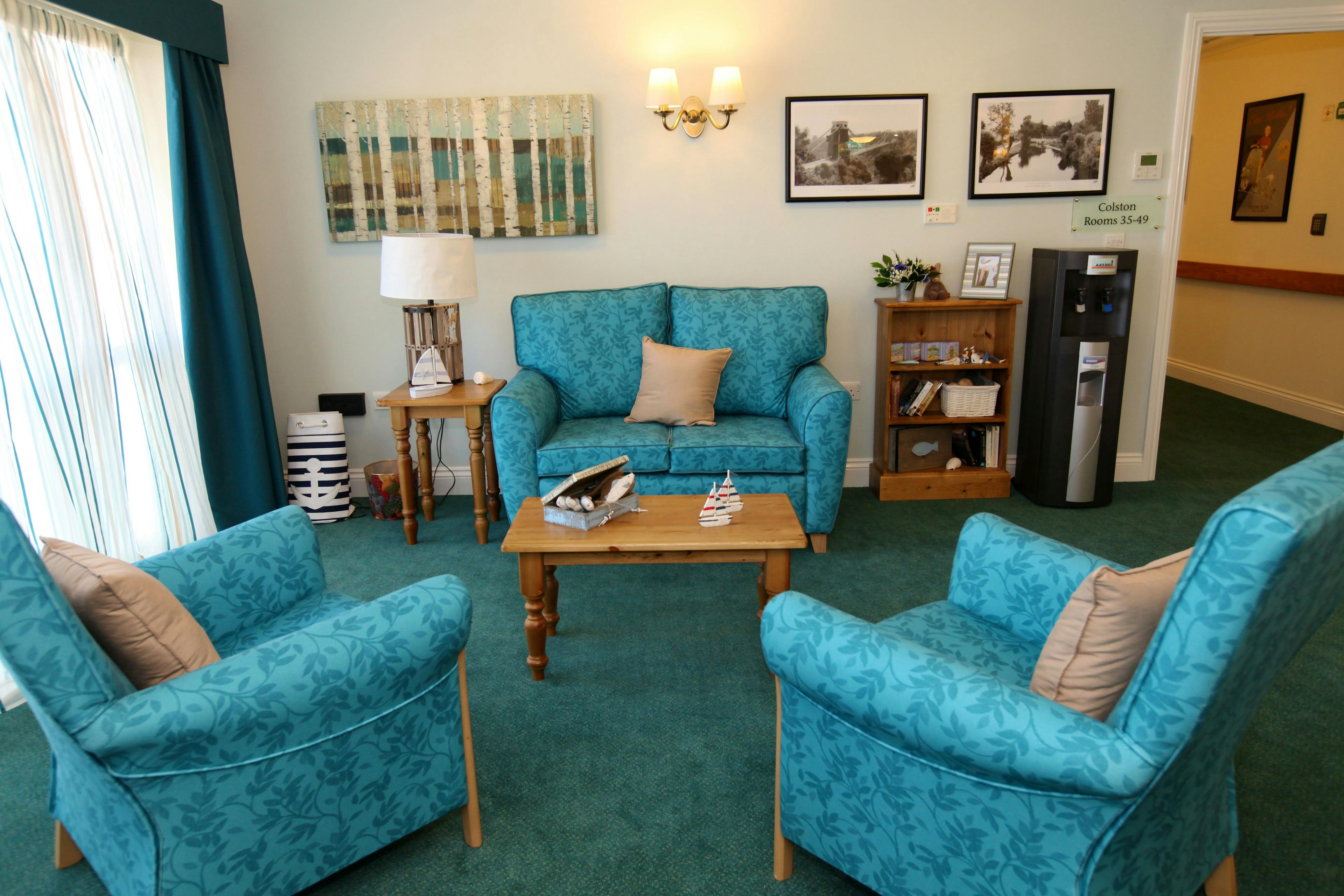 Communal Lounge of Beaufort Grange Care Home in Bristol, South West England
