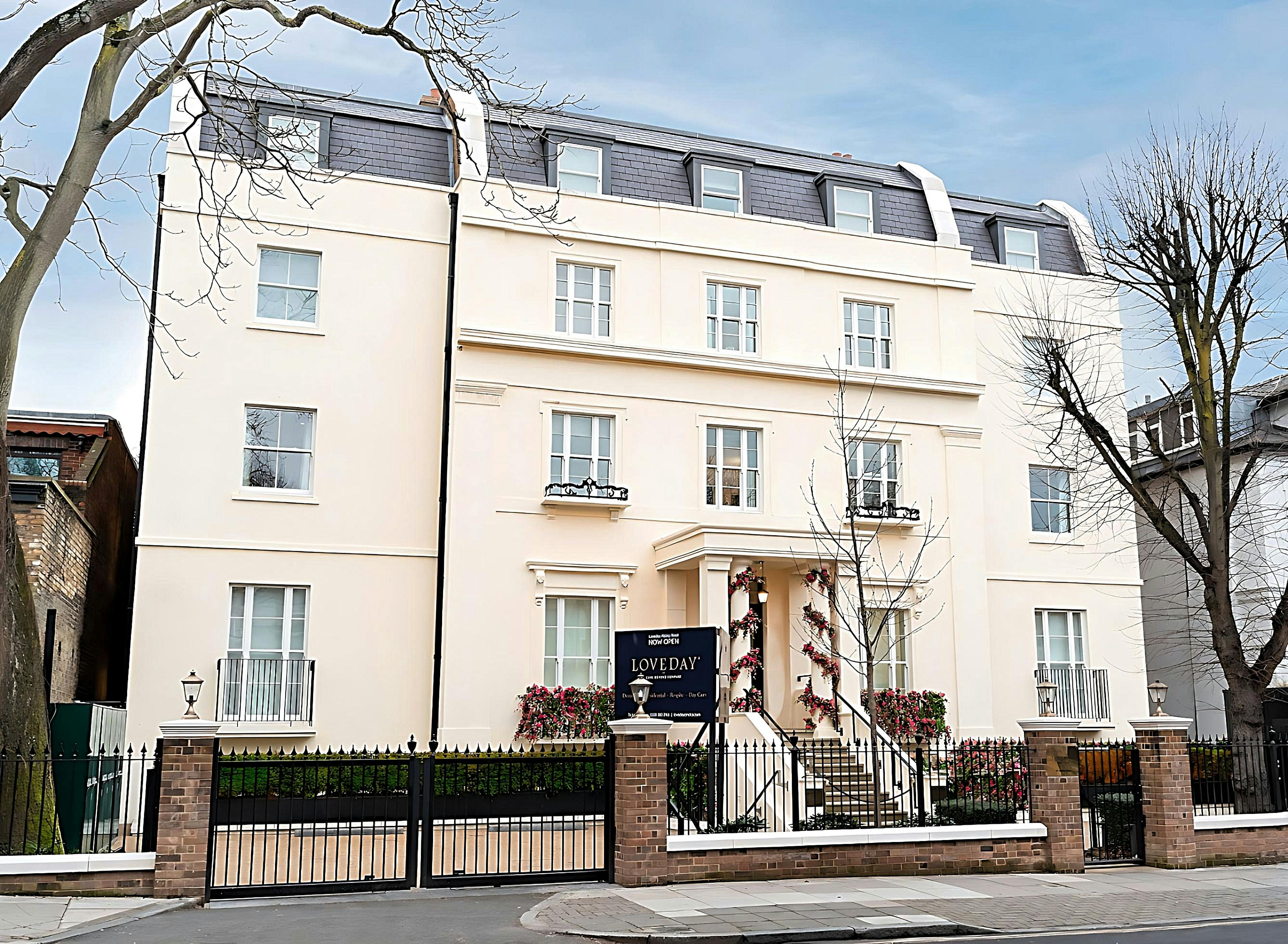 Exterior of Abbey Road Care Home in London, England