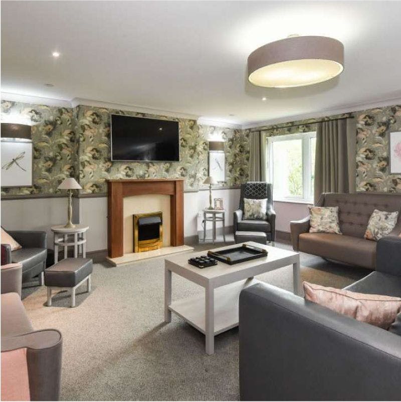 Communal Lounge of Ashlea Court Care Home in Larkhall, South Lanarkshire