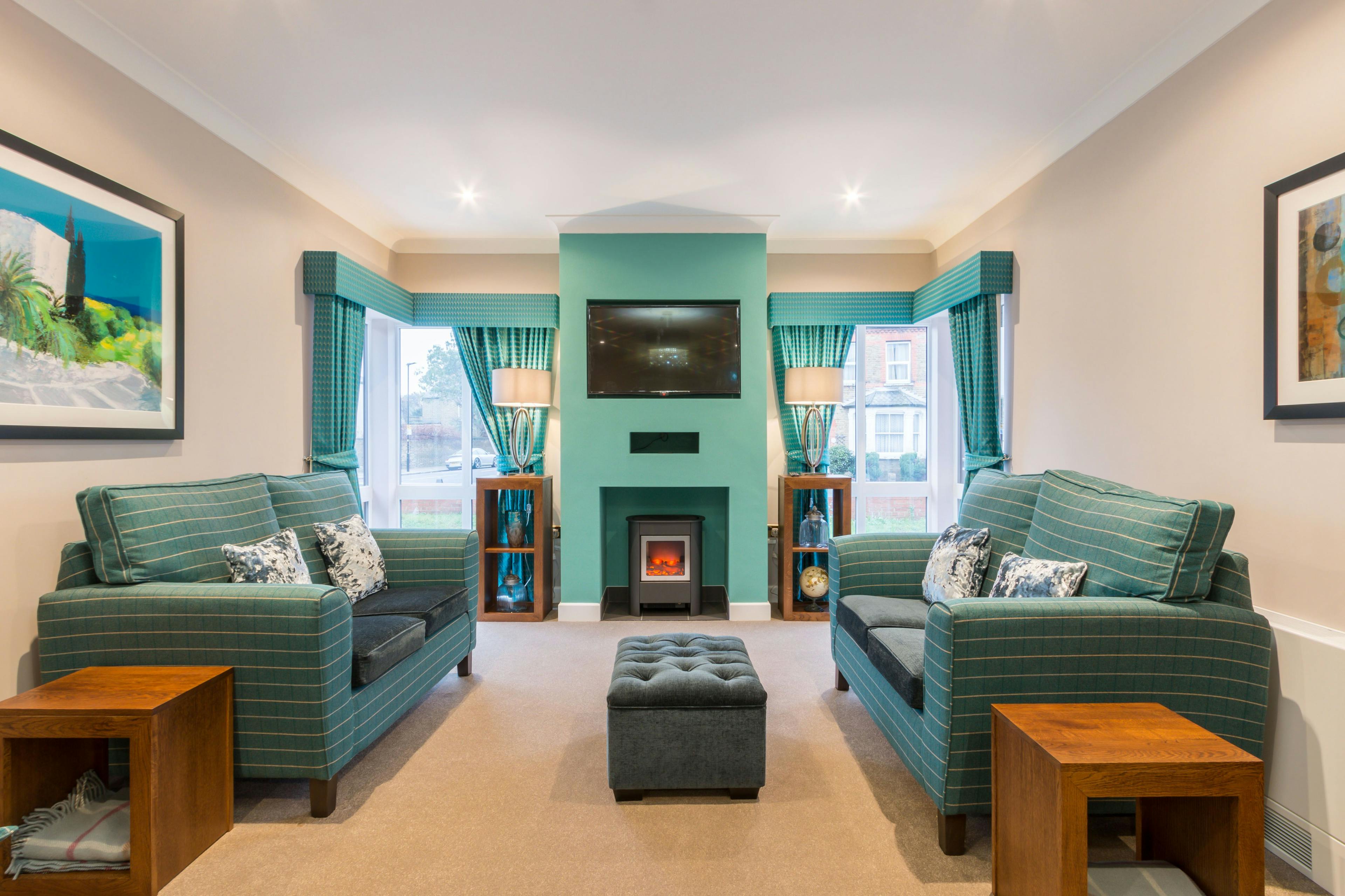 Communal Lounge of Atfield House Care Home in Hounslow, Greater London