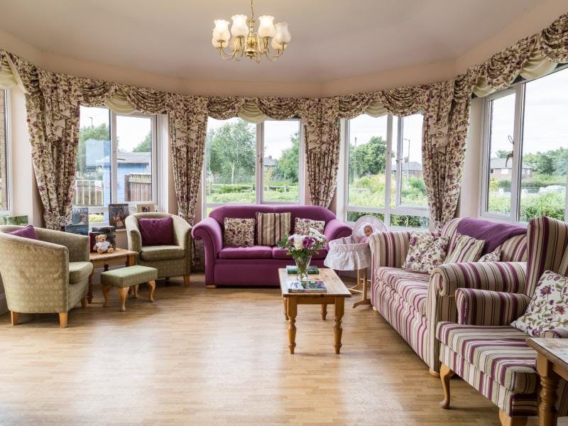 Communal Lounge of Bedewell Grange Care Home in Newcastle upon Tyne, Tyne and Wear