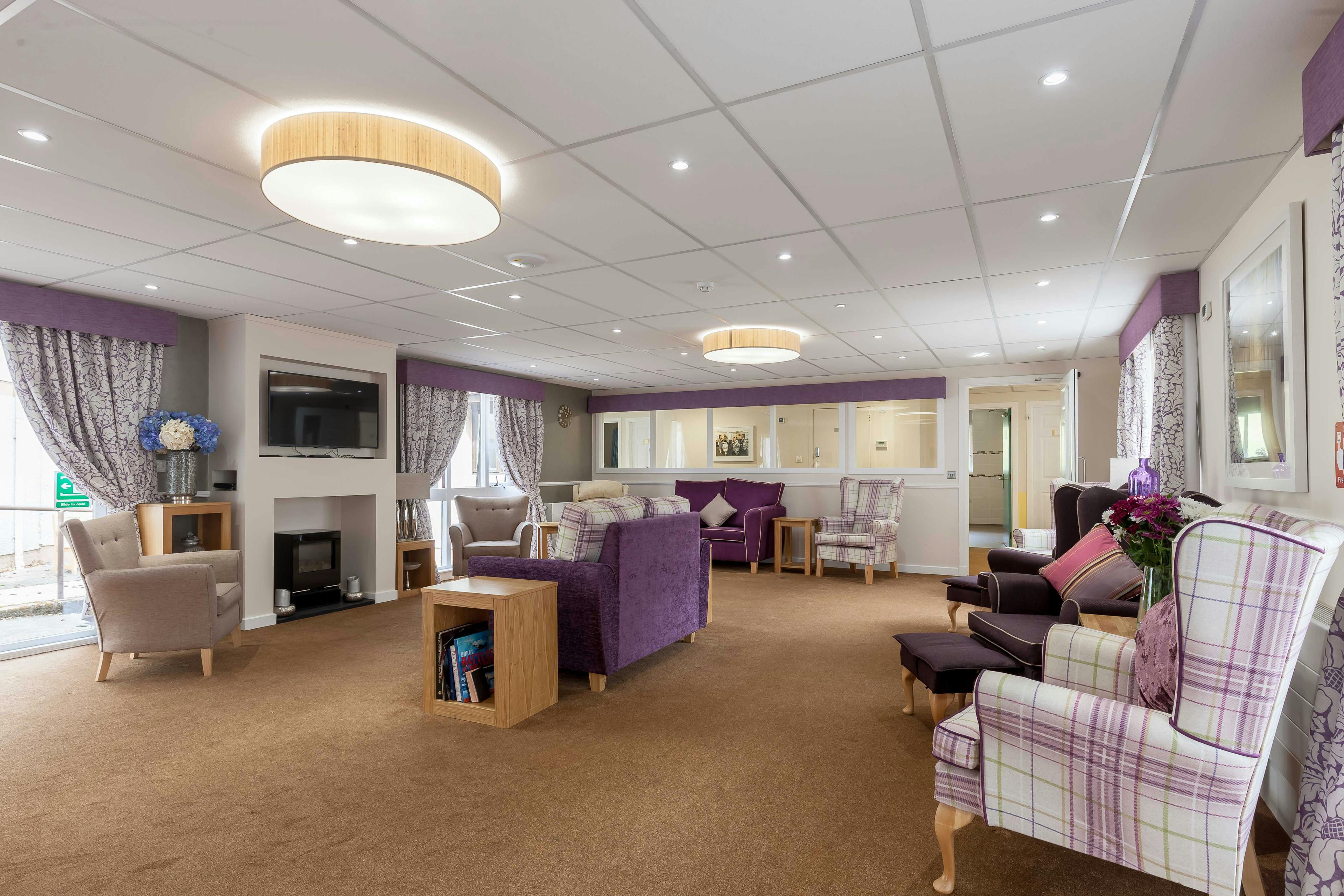 Communal Area of Fairview House Care Home in Aberdeen, Scotland