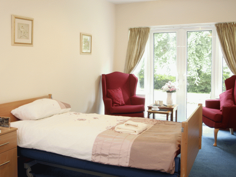 Bedroom of Kingswood Court Care Home in Bristol, South West England