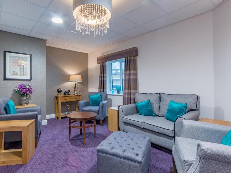 Communal Lounge of Meadowbeck Care Home in York, North Yorkshire