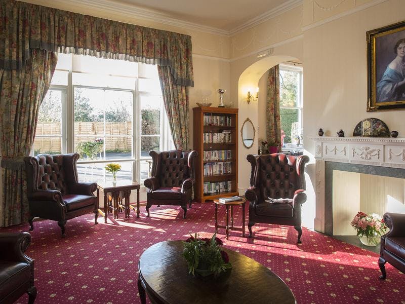 Communal Lounge of Ross Court Care Home in Ross-on-Wye, Hertfordshire