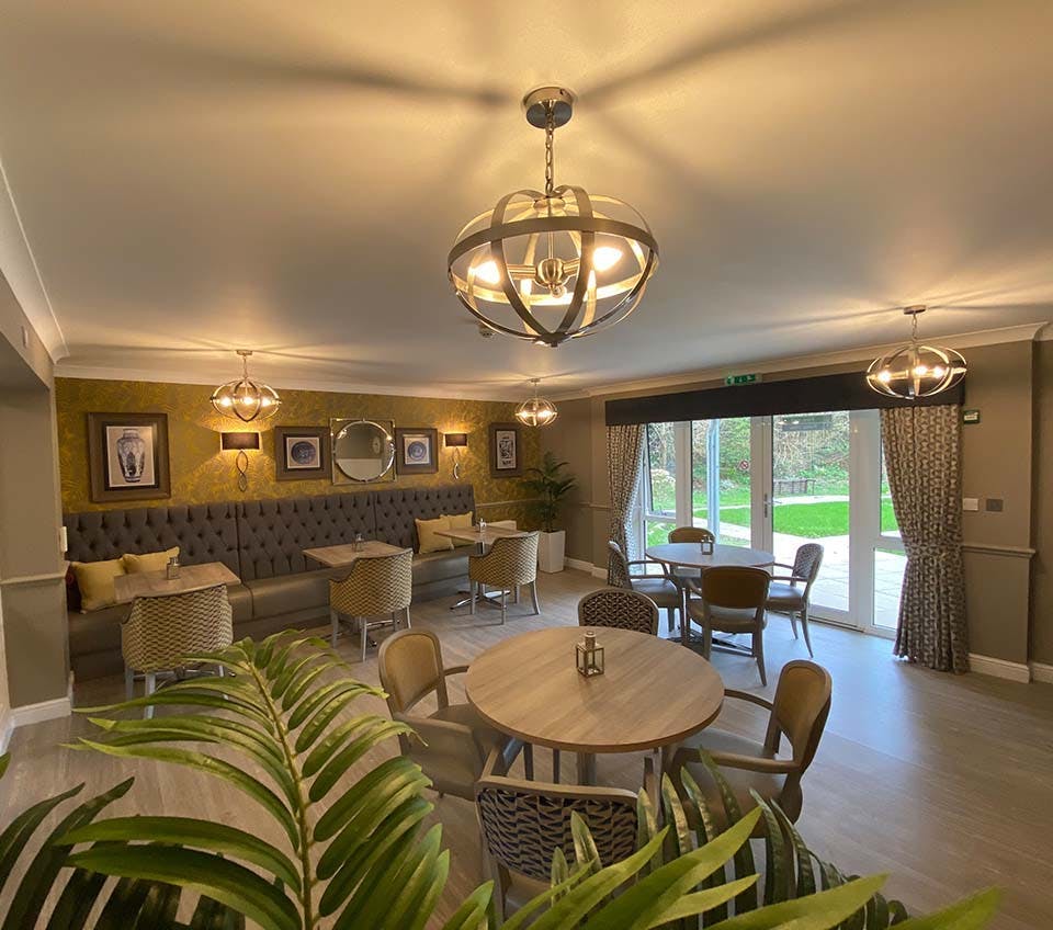 Dining Area of The Fleet Care Home in Dartmouth, South Hams