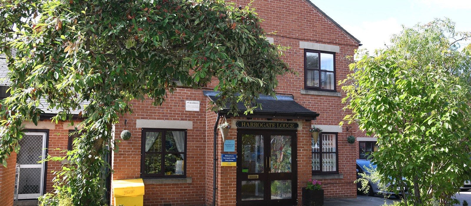 Exterior photo of Harrogate Lodge Care Home in Leeds