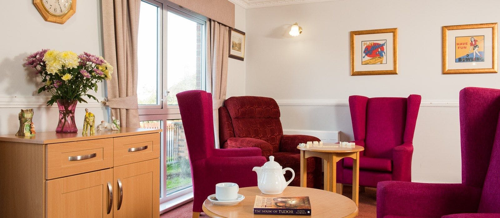 Communal Area of Hillside Lodge Care Home in Berwick-upon-Tweed, Northumberland 