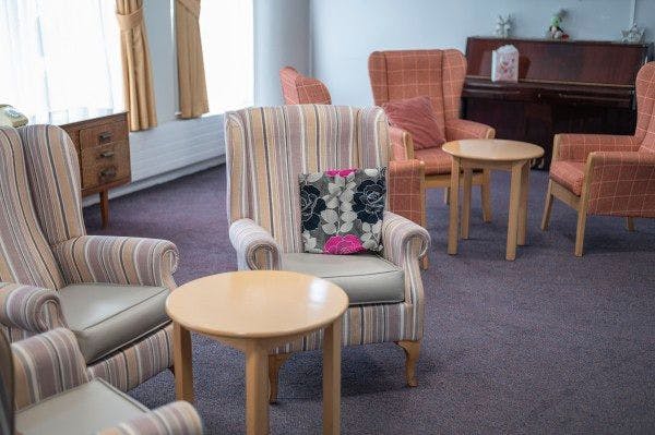 Communal Area of Burrows House Care Home in London, England