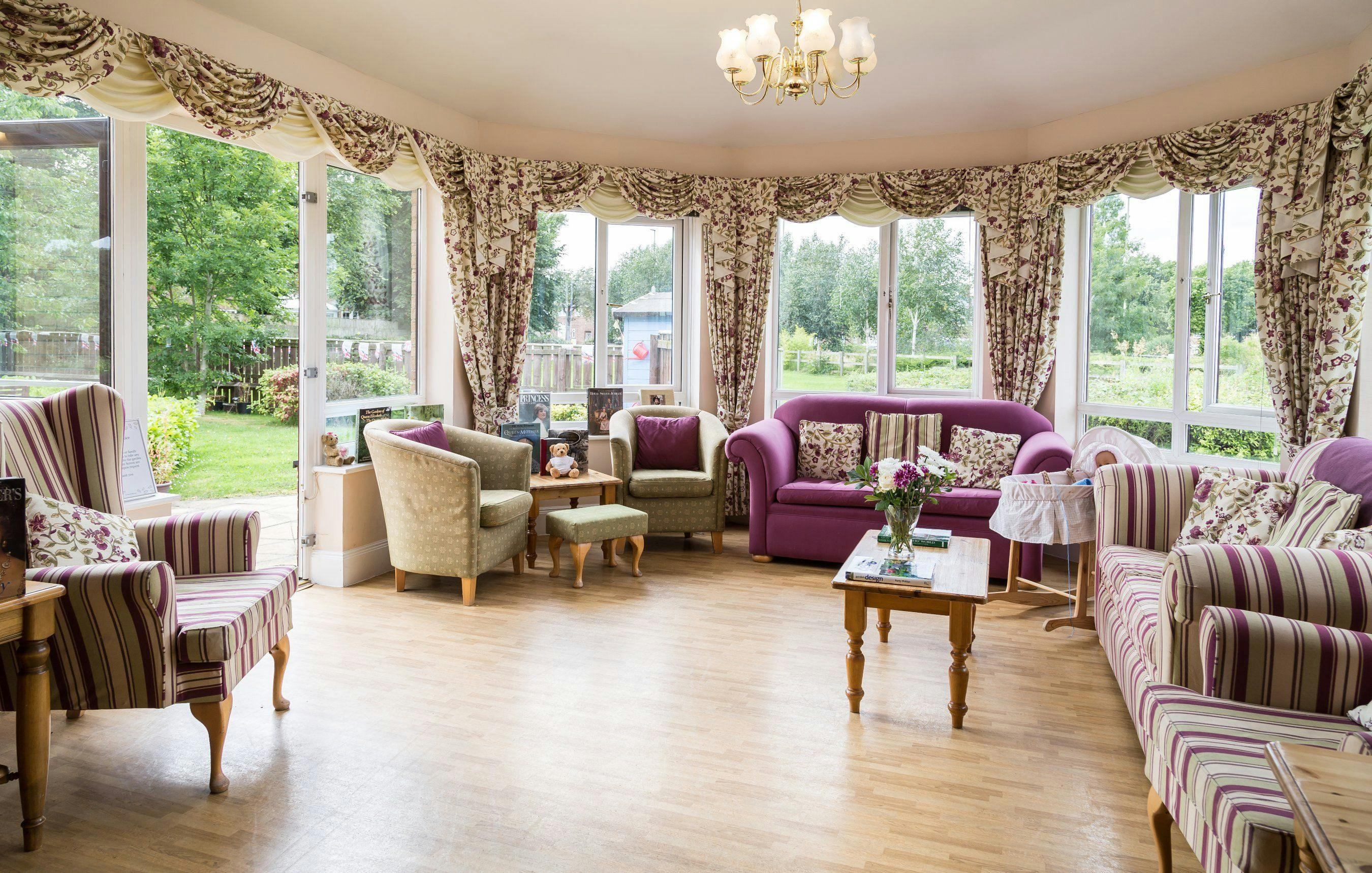 Communal Lounge of Bedewell Grange Care Home in Newcastle upon Tyne, Tyne and Wear