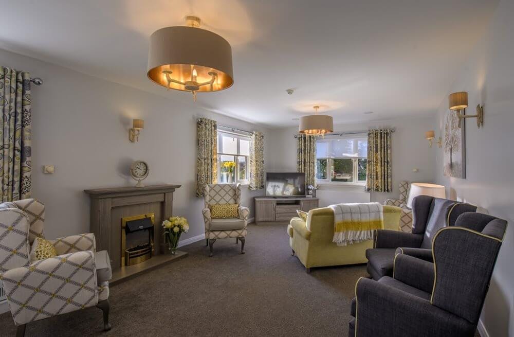 Communal Lounge Of Mowat Court Care Home In Stonehaven, Kincardineshire