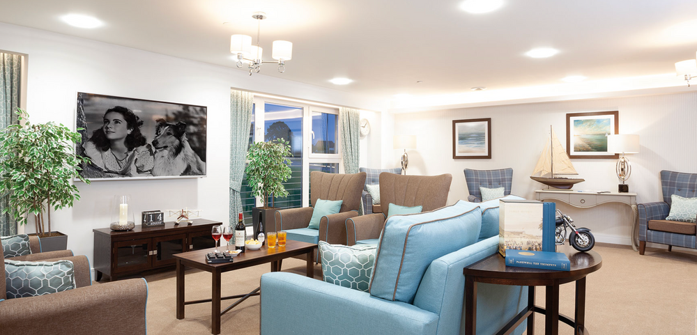 Communal Lounge of Abbey Dale Court Care Home in Hamilton, South Lanarkshire