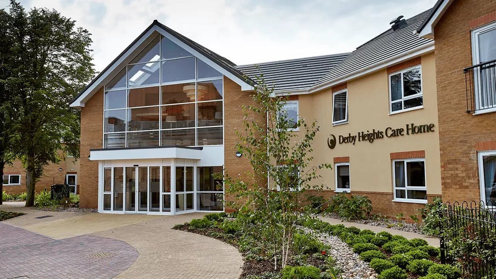 Exterior of Derby Heights  Care Home in Derby, Derbyshire