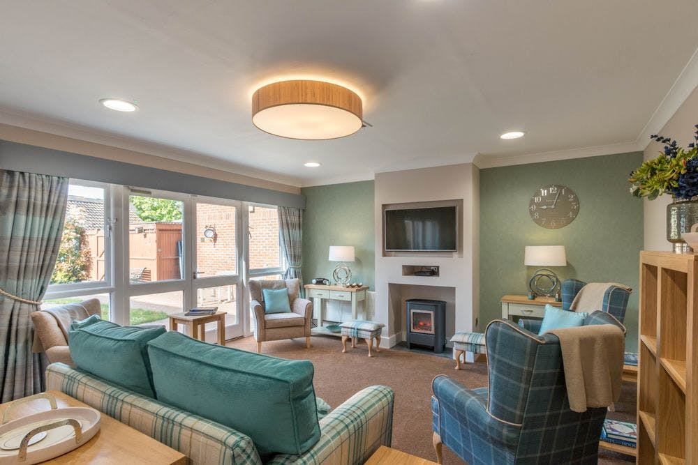 Communal Lounge of Ashford House Care Home in Spelthorne, Surrey