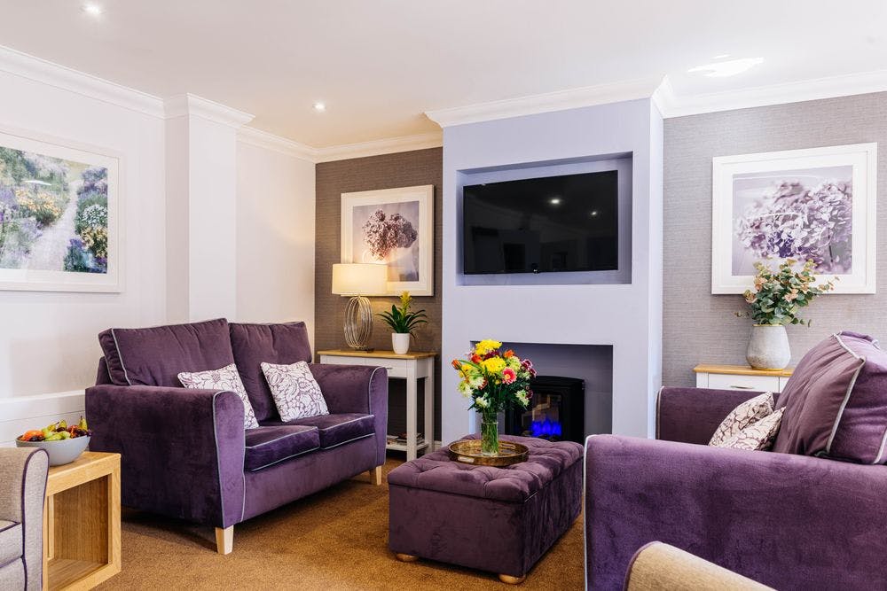 Communal Lounge of Lawton Rise Care Home in Stoke-on-Trent, Staffordshire