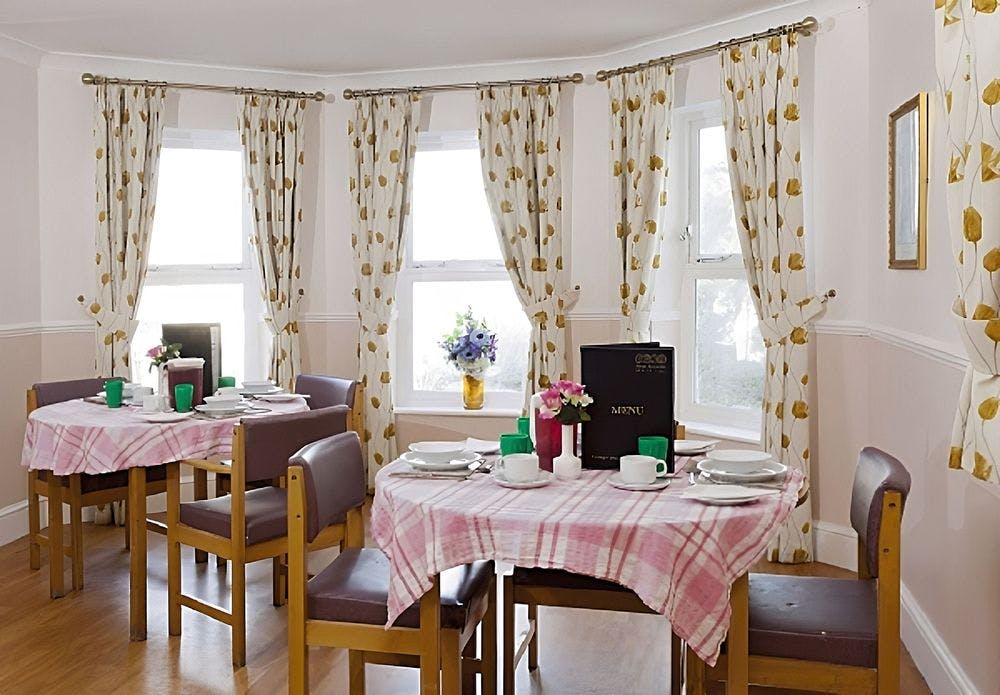 Dining Area of Belle Vue Care Home in Paignton, Torbay