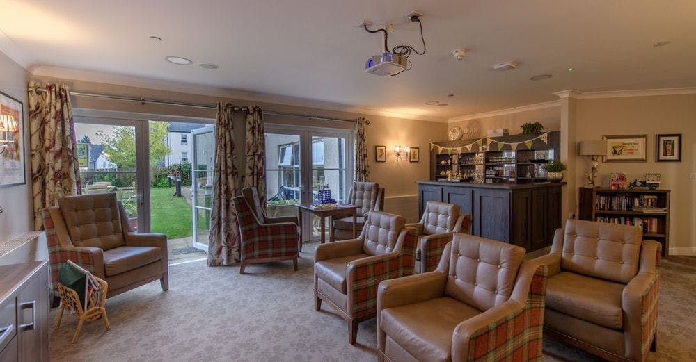 Communal Lounge Of Tor-na-Dee Care Home in City Of Aberdeen, Scotland