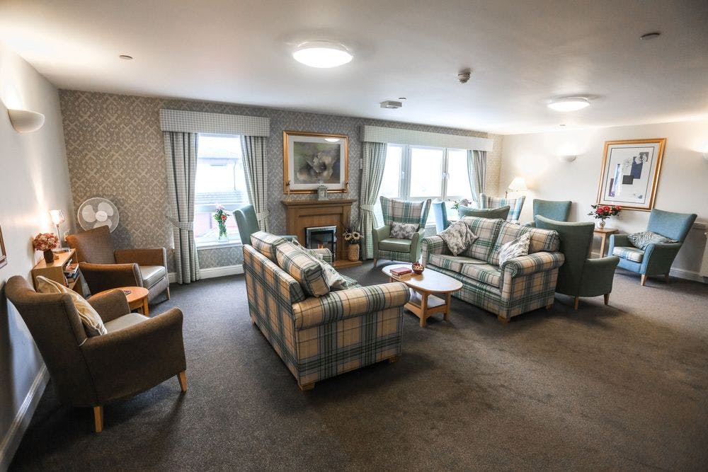 Communal Lounge Of Cathkin House Care Home in East Kilbride, Glasgow