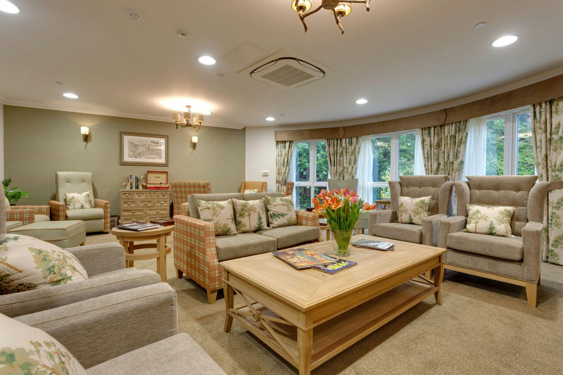 Communal Lounge of Carpathia Grange Care Home in Hythe, Kent