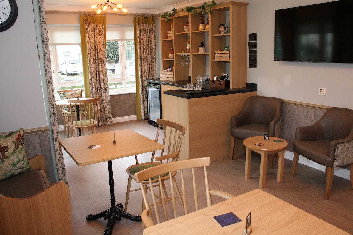The communal area in the Marling Court Care Home in Hampton