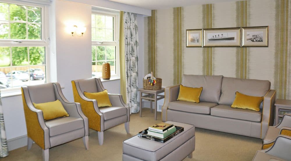 Communal Lounge of Walberton Place Care Home in Bognor Regis in Arun