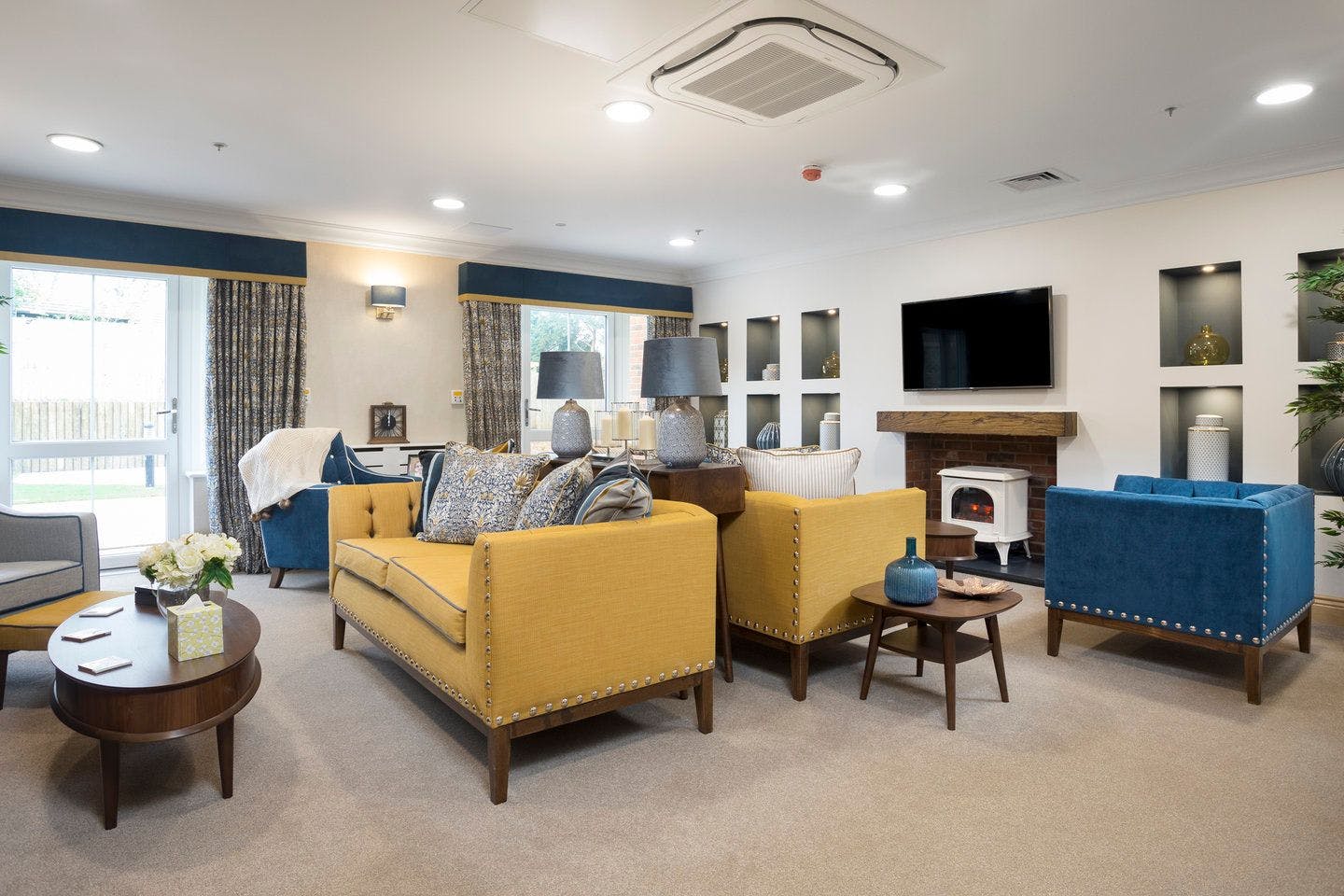 Communal Lounge of Banstead Manor Care Home in Banstead, Surrey