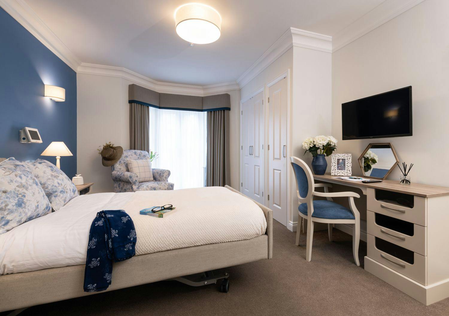 Bedroom of Henley Manor Care Home in Henley-on-Thames, South Oxfordshire