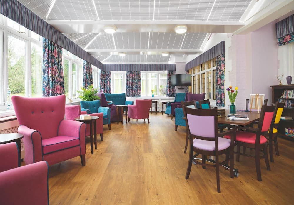Dining Room at  Burnham Lodge Care Home in Slough, Berkshire
