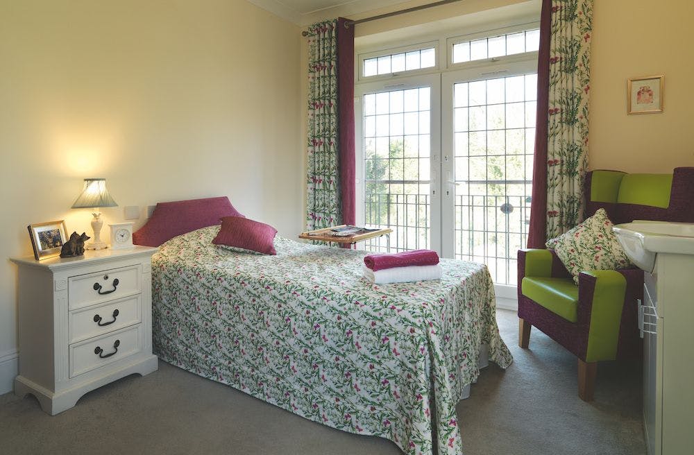 Bedroom at Burnham Lodge Care Home in Slough, Berkshire