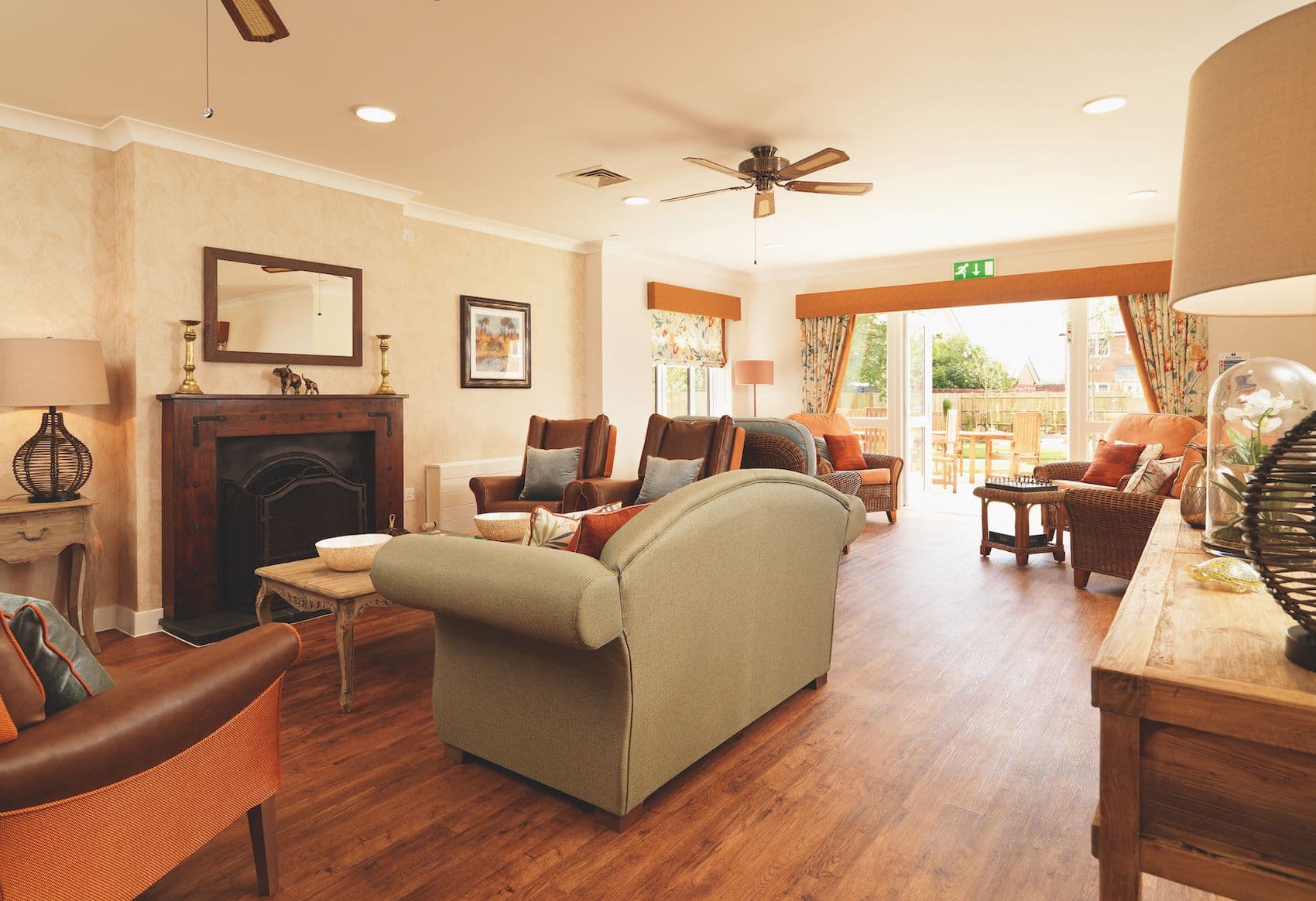Communal Lounge at Hartford Court Care Home in Portsmouth, Hampshire