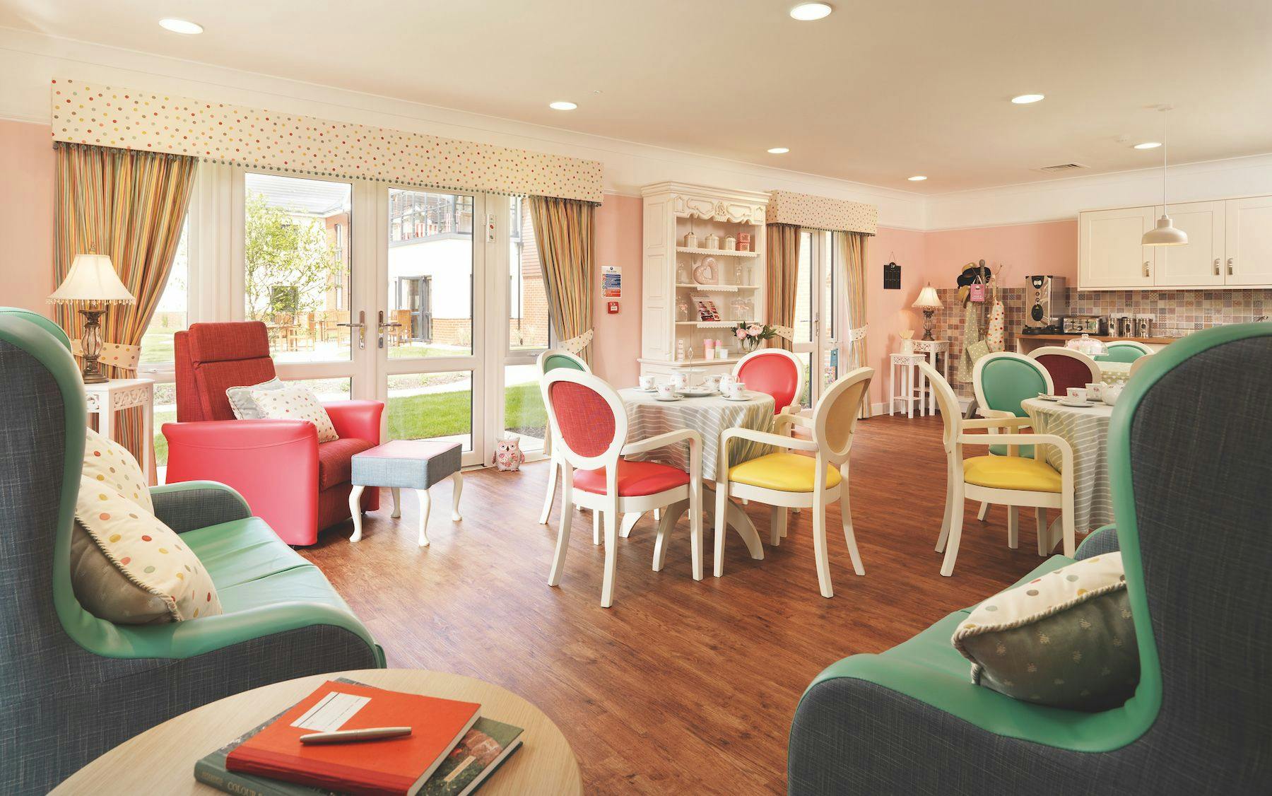 Dining Room at Hartford Court Care Home in Portsmouth, Hampshire