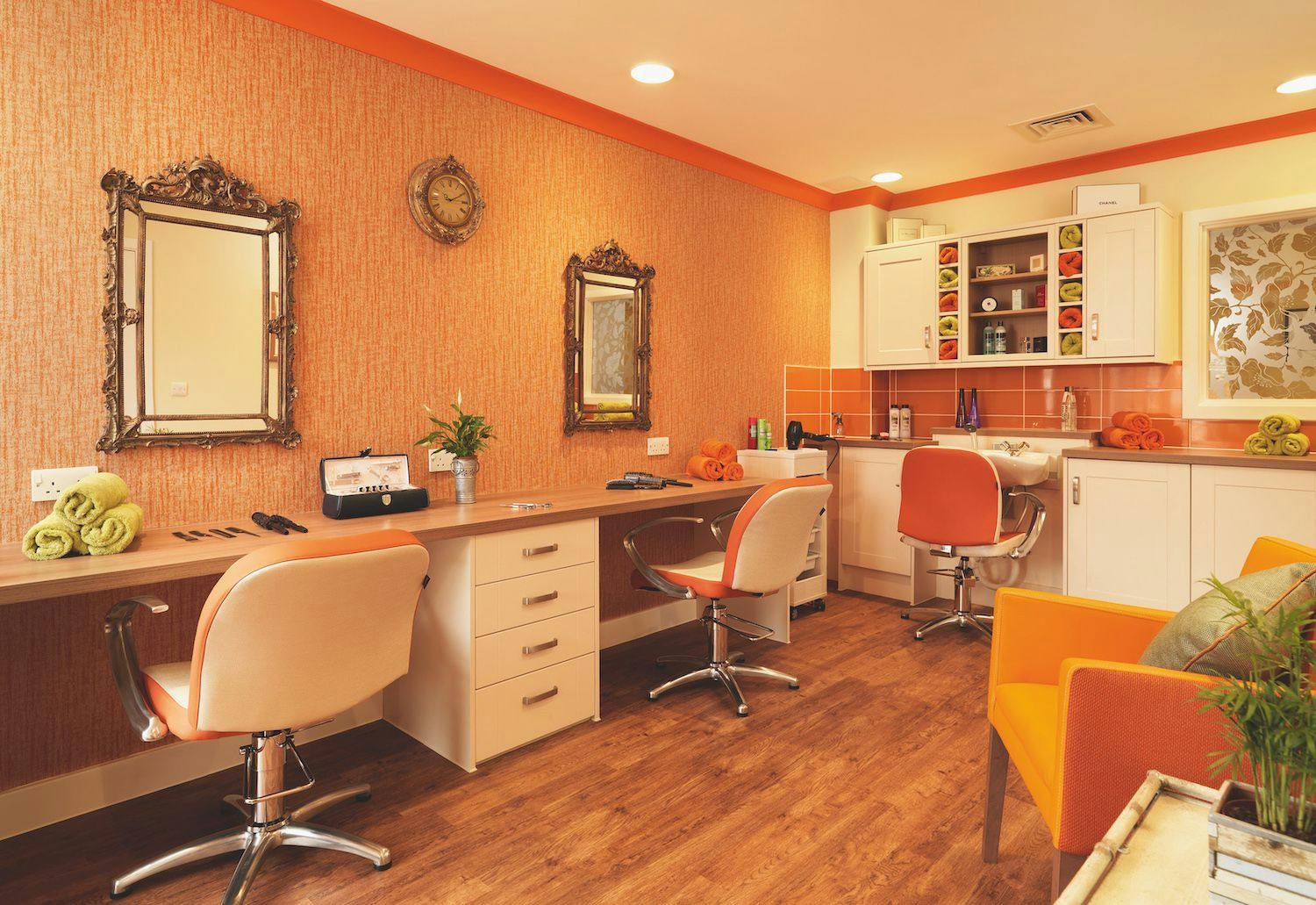Salon at Hartford Court Care Home in Portsmouth, Hampshire