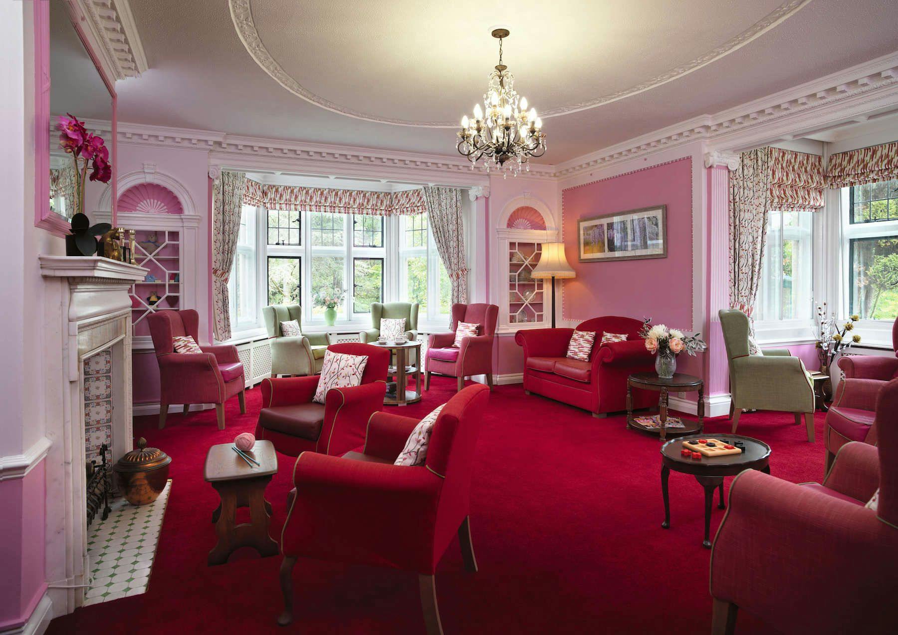 Communal Lounge at Woodlands House Care Home in Southampton, Hampshire