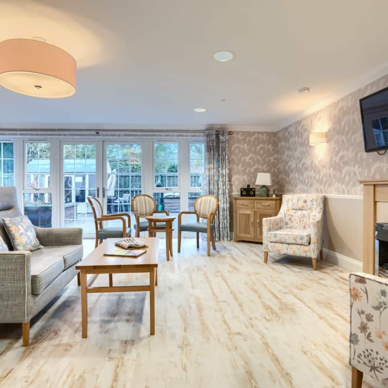 Communal Lounge of Woodland Grove Care Home in Loughton, Epping Forest