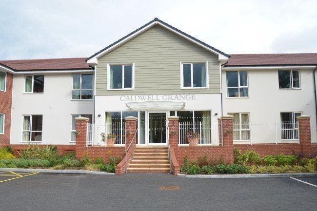 Exterior of Caldwell Grange Care Home in Nuneaton, Warwickshire