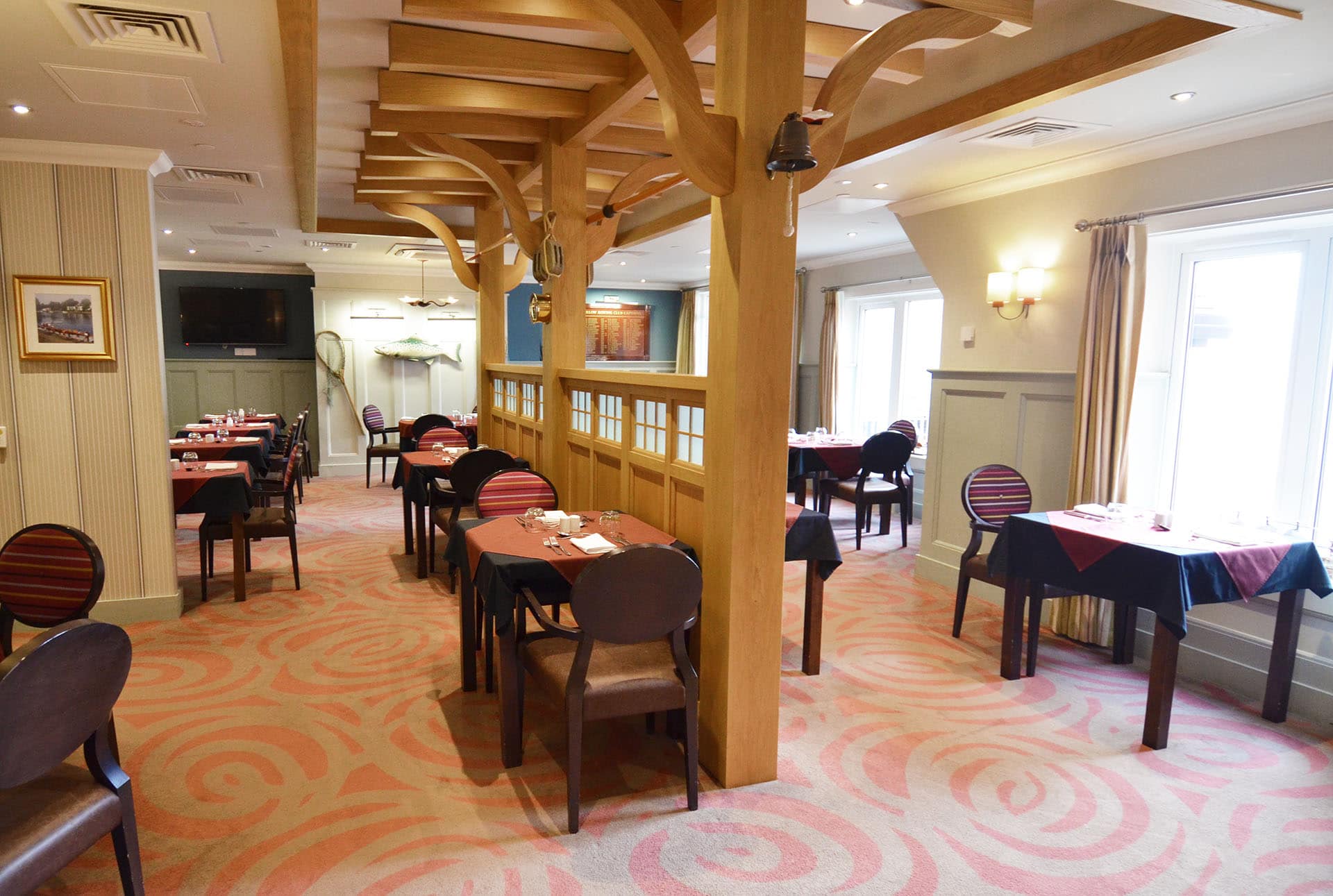 Dining room of Cliveden Manor in Marlow, Buckinghamshire