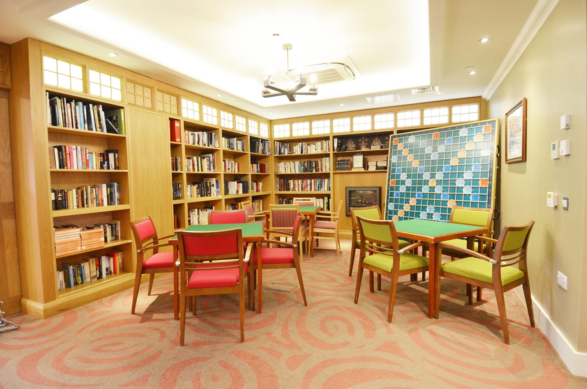 Library of Cliveden Manor in Marlow, Buckinghamshire