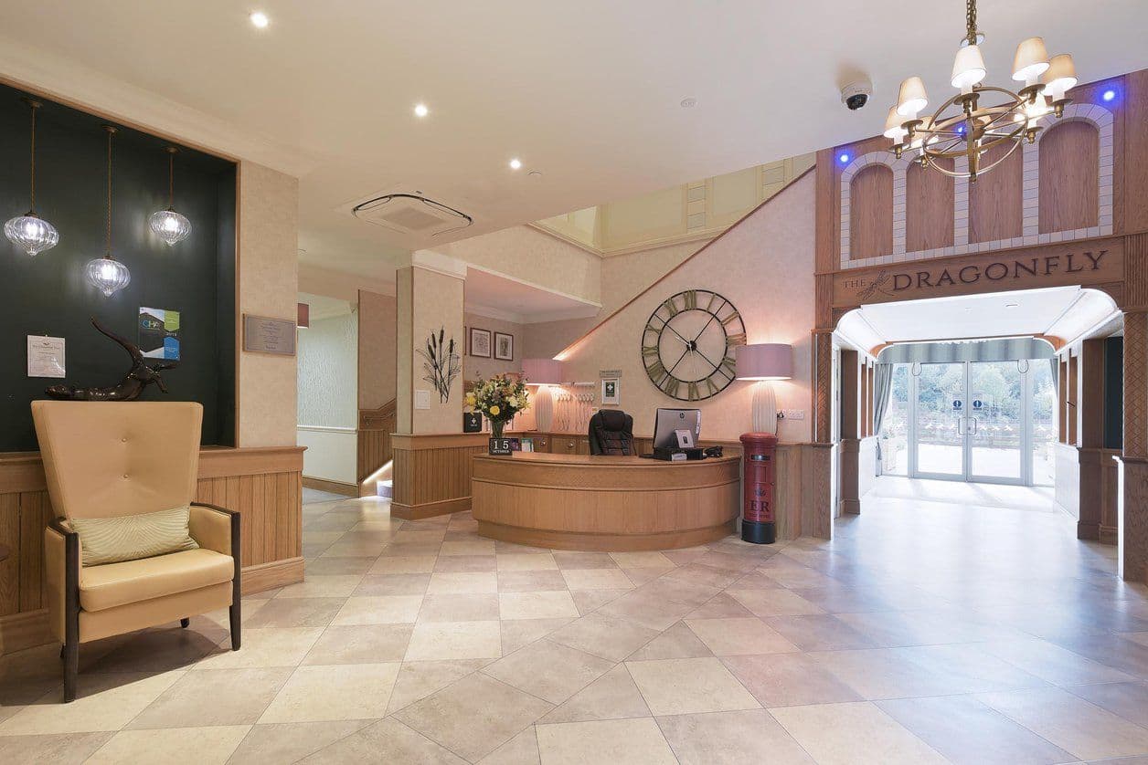 Reception at Chertsey Parklands Manor Care Home in Chertsey, Runnymede