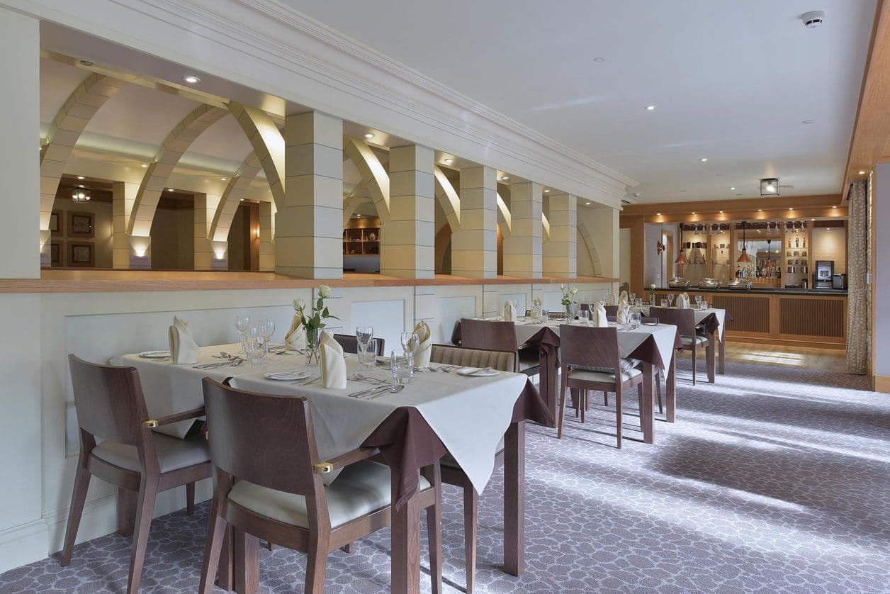 Dining Room at Chertsey Parklands Manor Care Home in Chertsey, Runnymede
