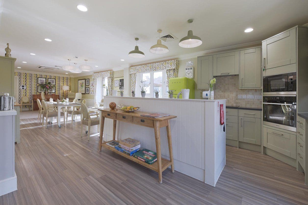 Dining Area at Chertsey Parklands Manor Care Home in Chertsey, Runnymede