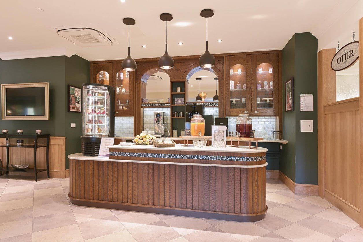 Dining Room at Chertsey Parklands Manor Care Home in Chertsey, Runnymede