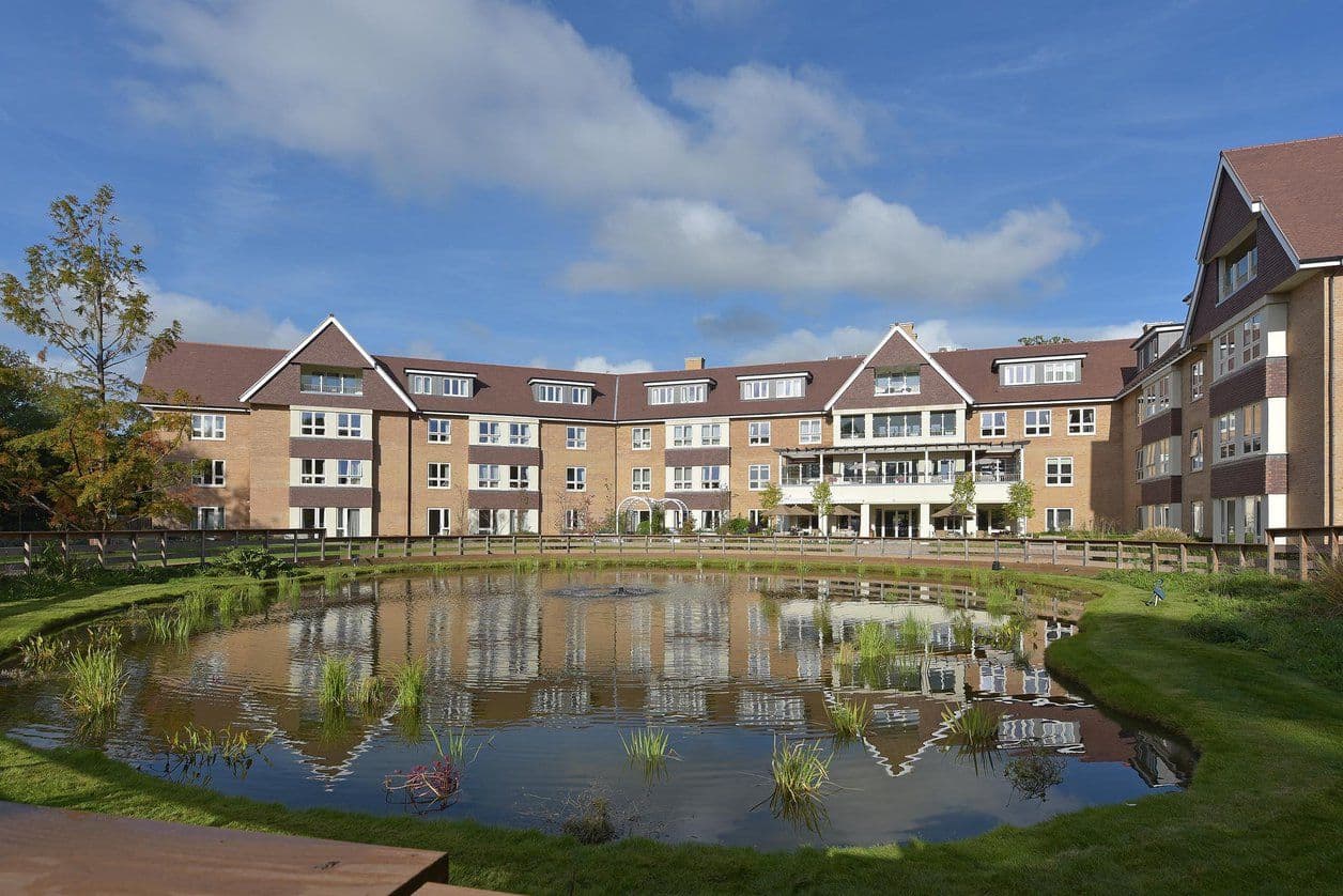 Garden at Chertsey Parklands Manor Care Home in Chertsey, Runnymede