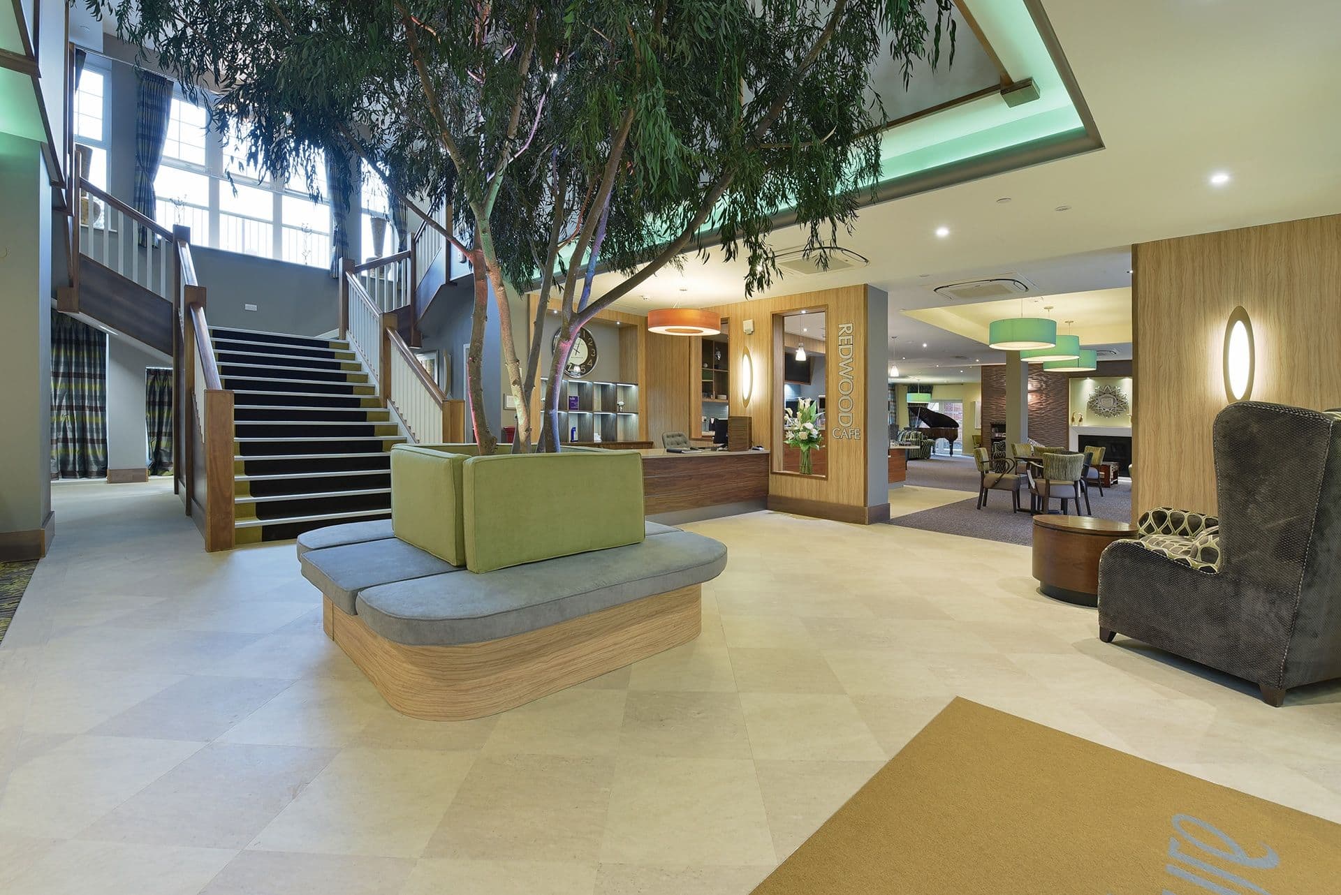 Hallway of Brentwood Arches care home in Brentwood, Essex