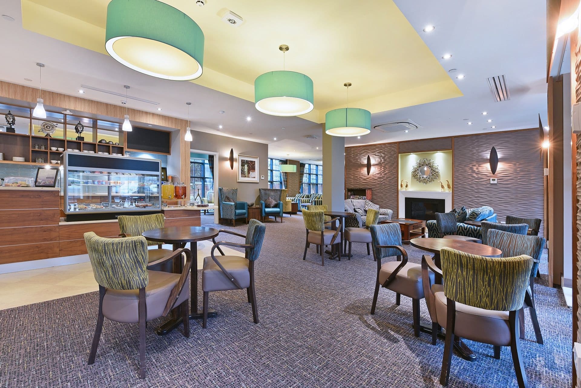 Lounge of Brentwood Arches care home in Brentwood, Essex