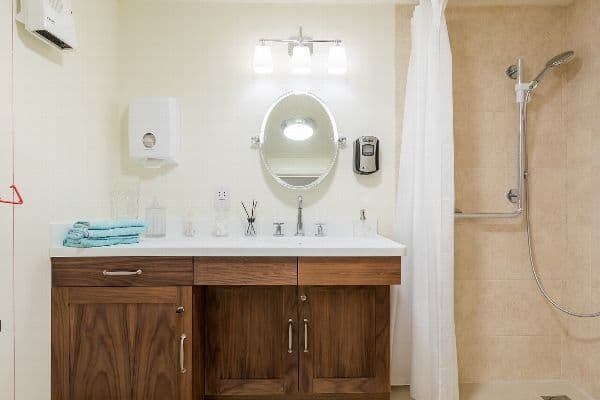 Bathroom at Chorleywood Manor Care Home in Chorleywood, Greater London