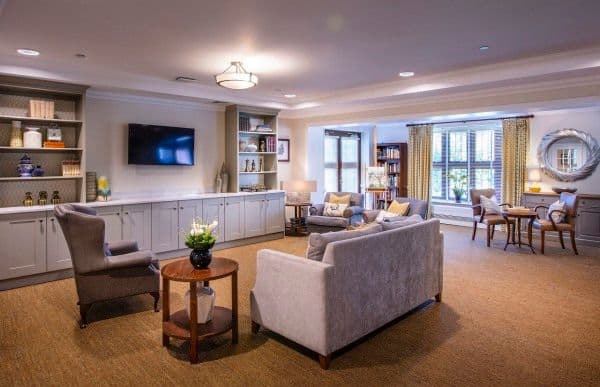 Communal Lounge at Chorleywood Manor Care Home in Chorleywood, Greater London