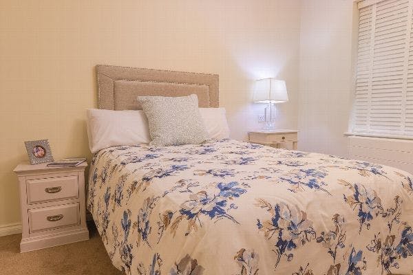 Bedroom at Virginia Water Care Home in Runnymede, Surrey