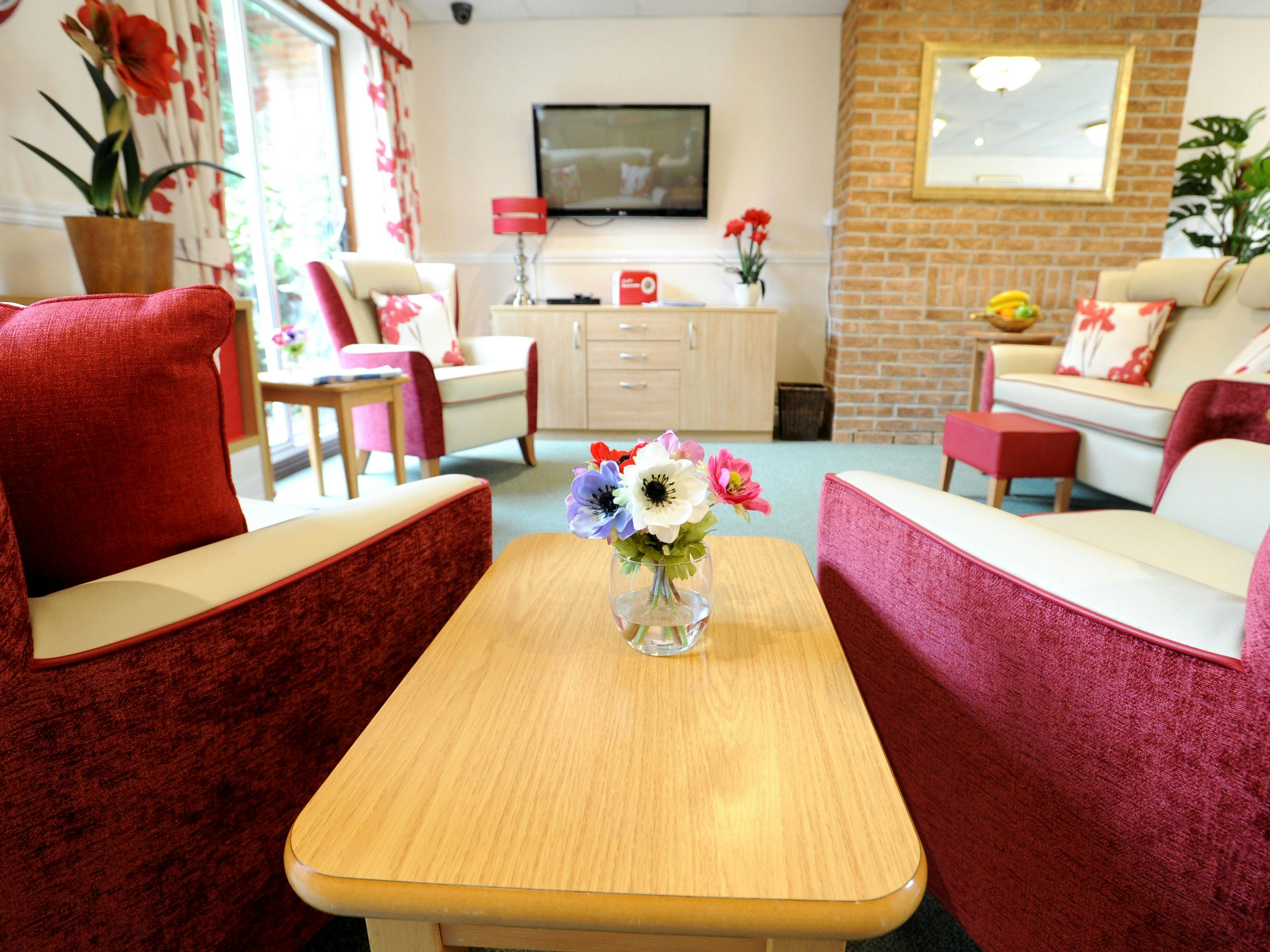 Communal Lounge of Sandpiper Care Home in Louth, East Lindsey
