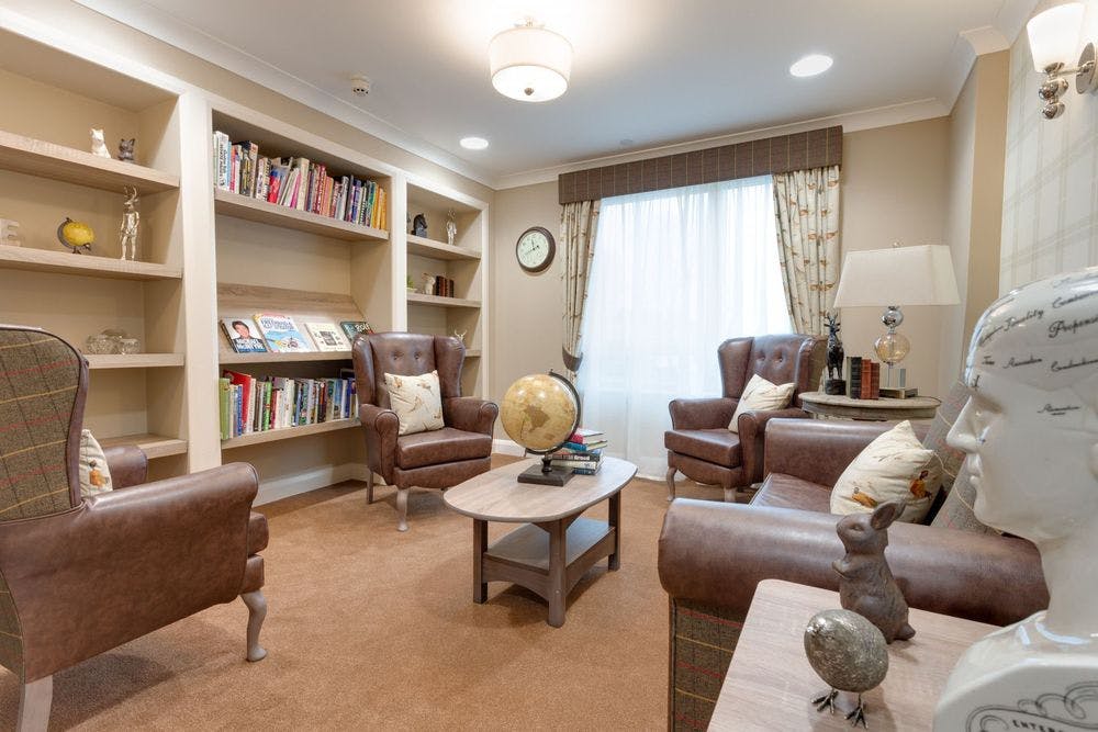 Lounge Are of Mountbattern Grange Care home In Windsor, Berkshire