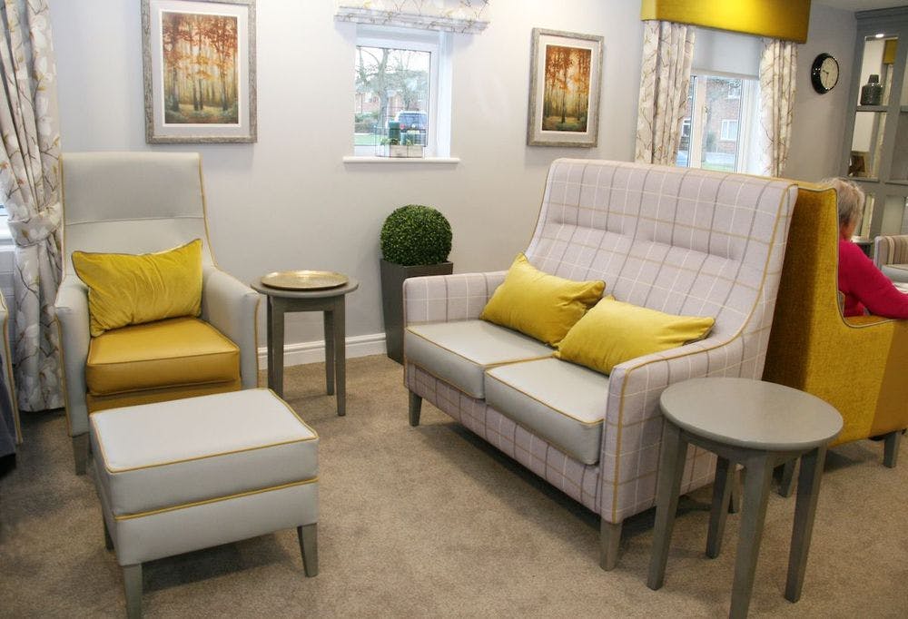 Communal Lounge of Swanholme Court Care Home in Lincoln, Lincolnshire